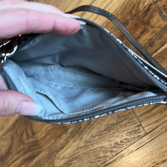 Coach Wristlet Snakeskin & Leather Clutch Handbag Bag - Picture 8 of 10